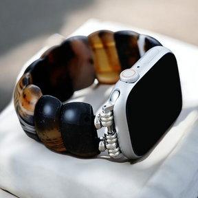 Cinturino Elasticizzato Bohemian Onyx Elegance per Apple Watch