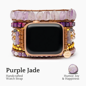 Cinturino per Apple Watch magico in giada viola