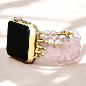 Cinturino elasticizzato Boss Mom in quarzo rosa per Apple Watch