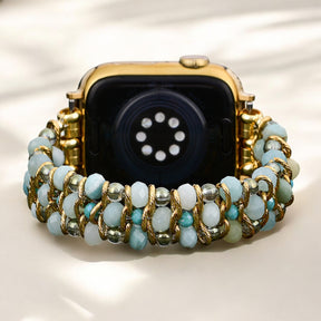 Cinturino intrecciato Apple Watch Amazonite Dream