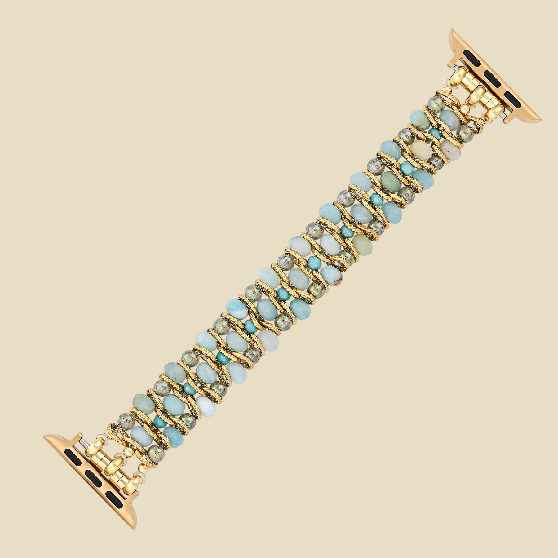 Cinturino intrecciato Apple Watch Amazonite Dream