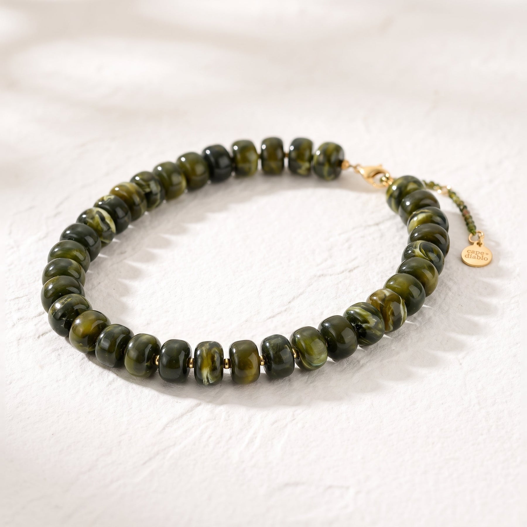 Collana Chunky Forest Glow verde