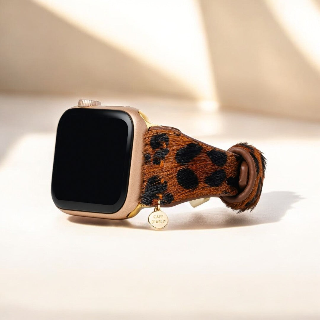 Cinturino Apple Watch in pelle marrone Panthera