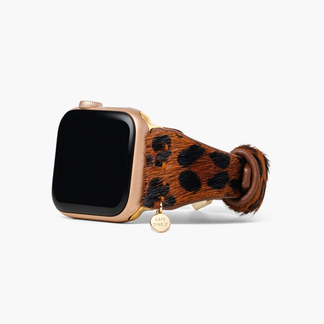 Cinturino Apple Watch in pelle marrone Panthera