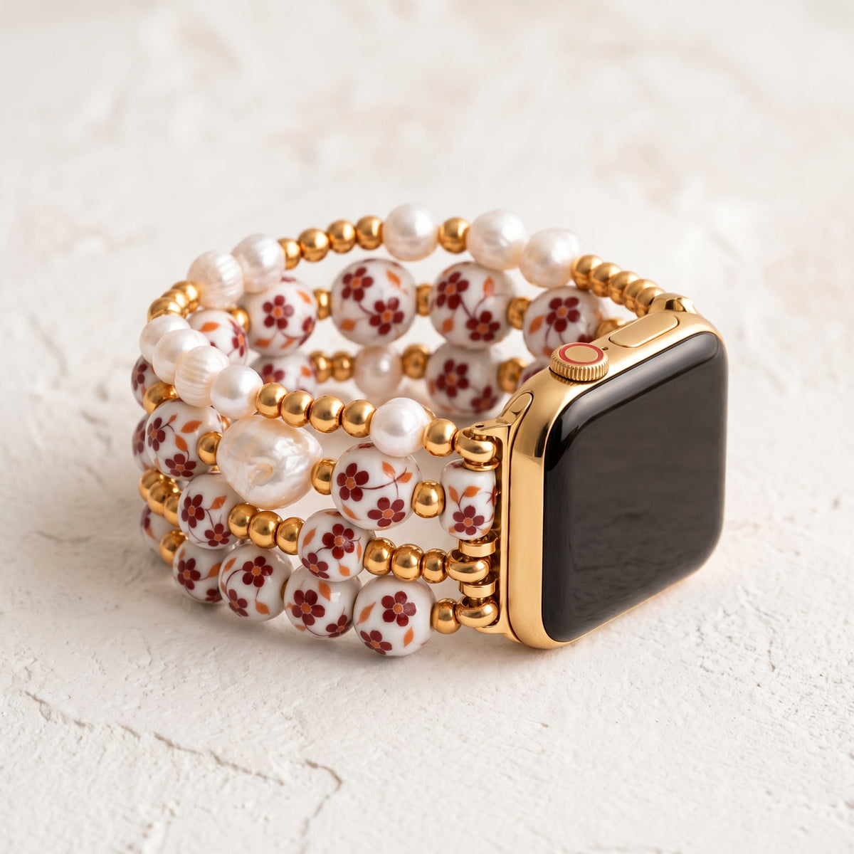 Cinturino Apple Watch Porcelain Garden Autumn Blossom
