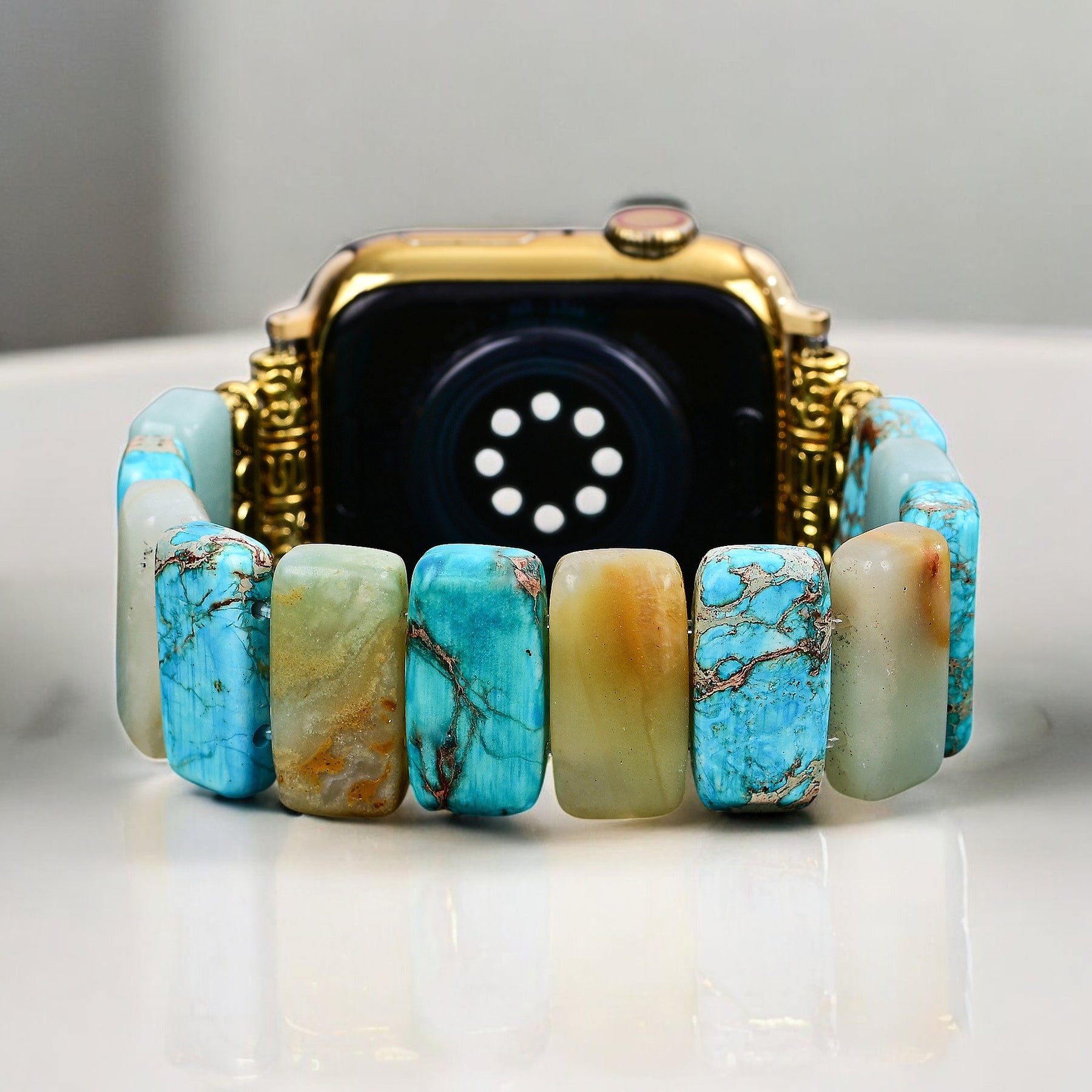 Cinturino Apple Watch elasticizzato Terra Turchese
