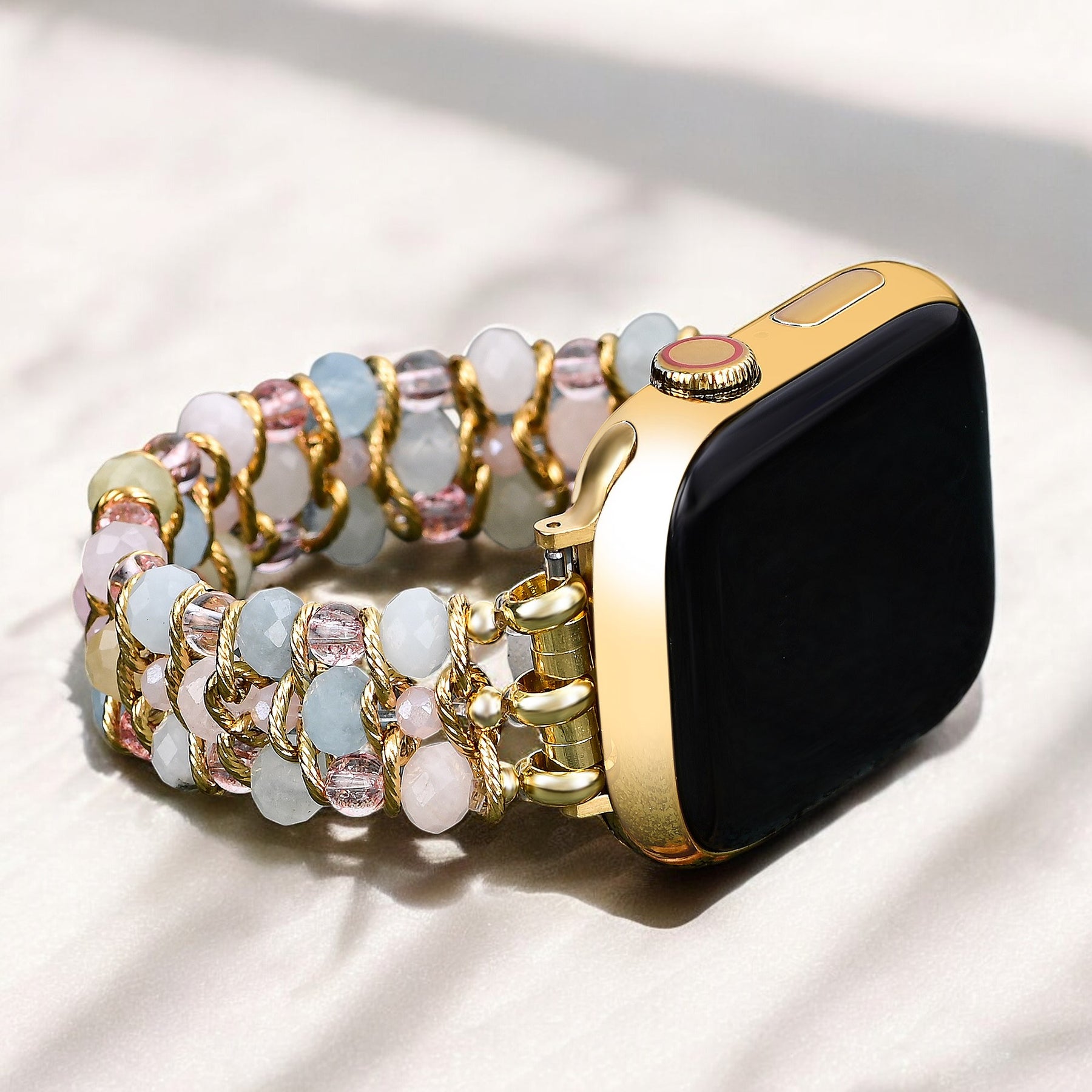 Cinturino intrecciato elasticizzato Golden Dawn per Apple Watch