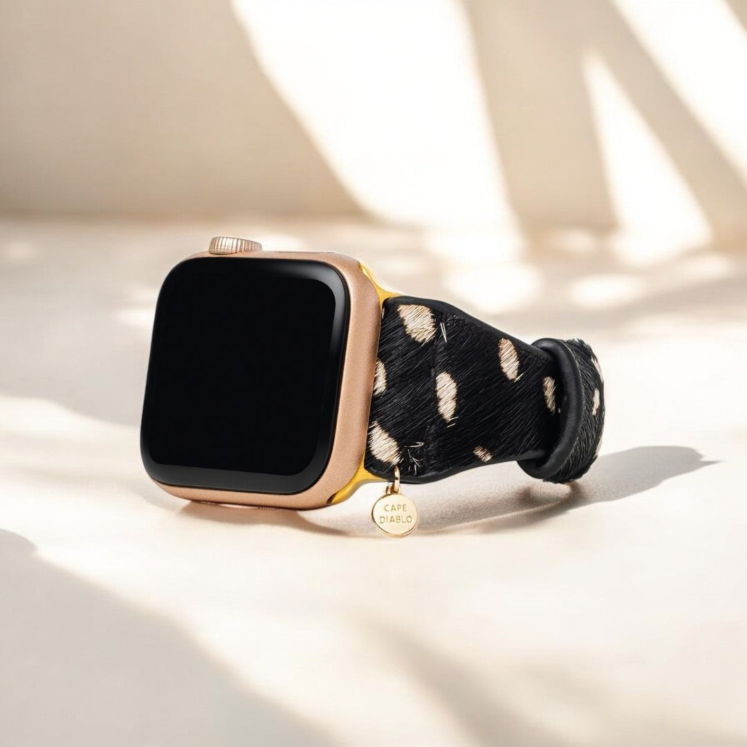 Cinturino Apple Watch in pelle Safari monocromatica