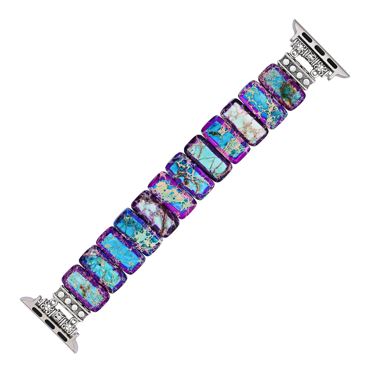 Cinturino elasticizzato Majestic Tibetan Jasper per Apple Watch
