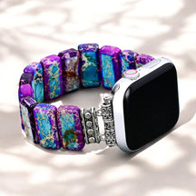 Cinturino elasticizzato Majestic Tibetan Jasper per Apple Watch