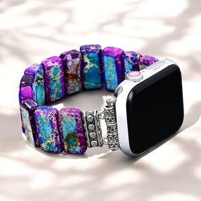 Cinturino elasticizzato Majestic Tibetan Jasper per Apple Watch