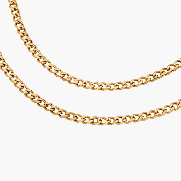 Catena Cubana (Oro) 4mm
