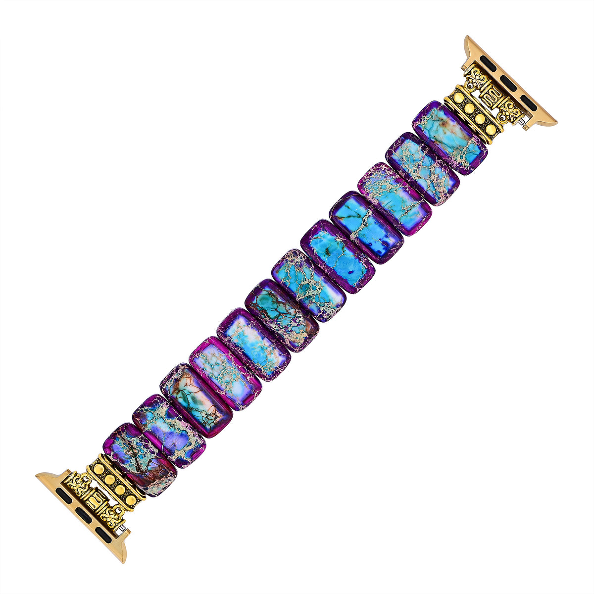 Cinturino elasticizzato Majestic Tibetan Jasper per Apple Watch