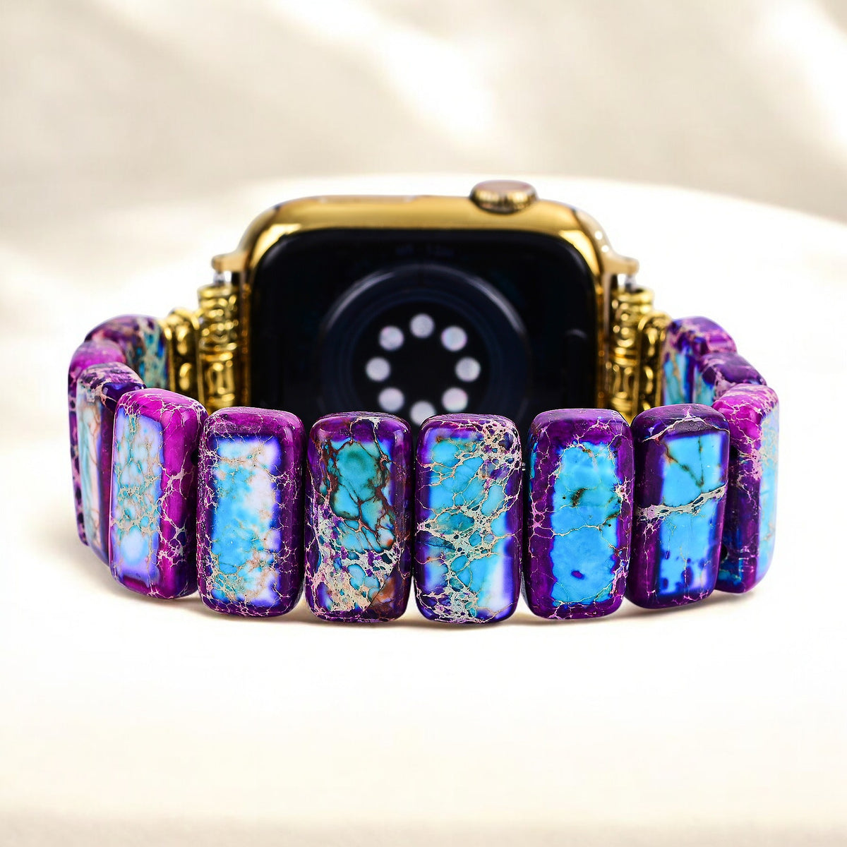 Cinturino elasticizzato Majestic Tibetan Jasper per Apple Watch