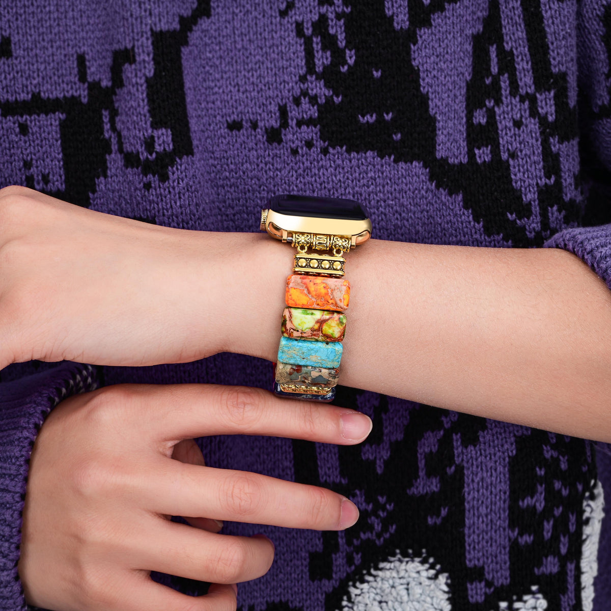 Cinturino Chic Chakra Stretch per Apple Watch