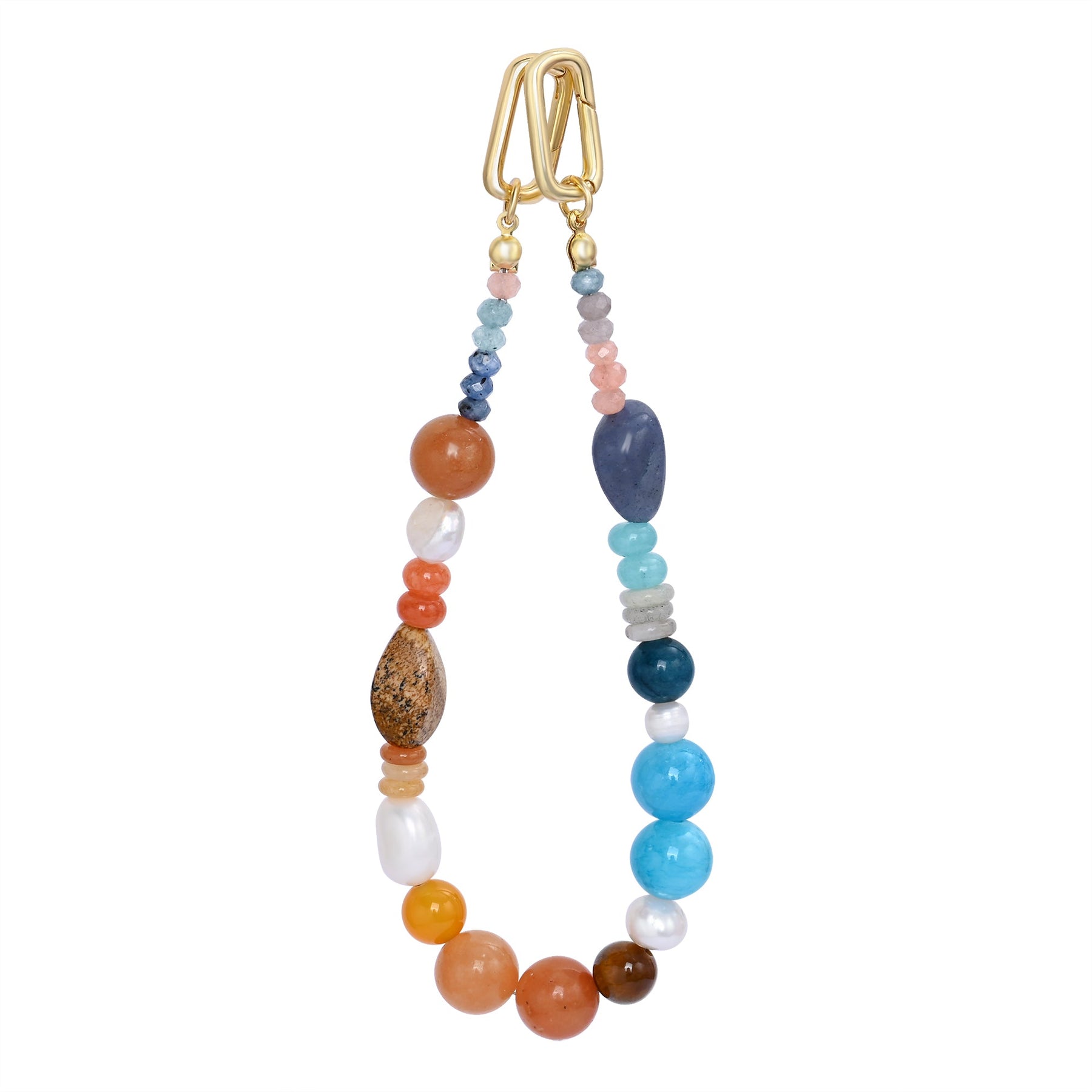 Ciondolo per borsa Armonia in Avventurina Blu