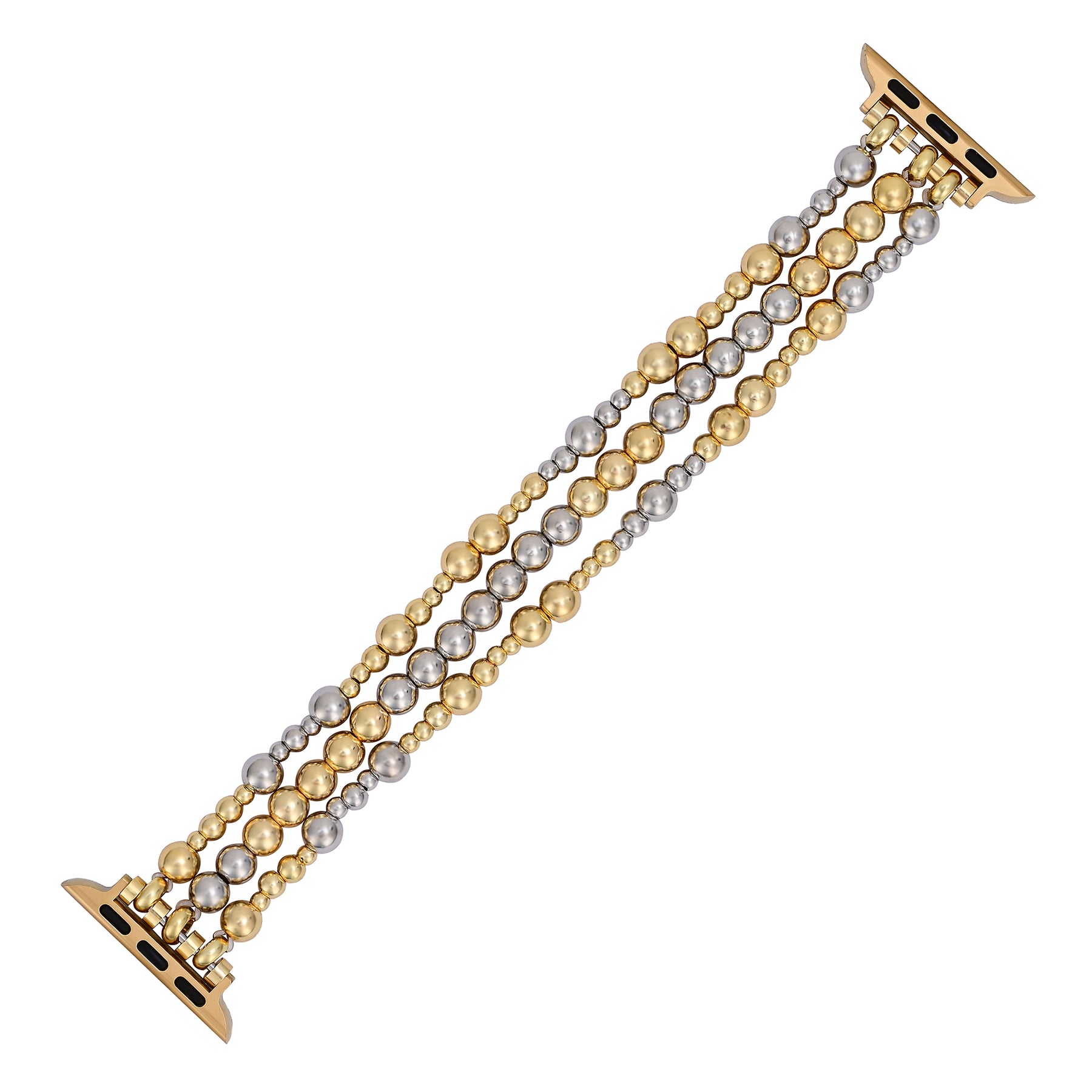 Cinturino elasticizzato in oro sterling per Apple Watch