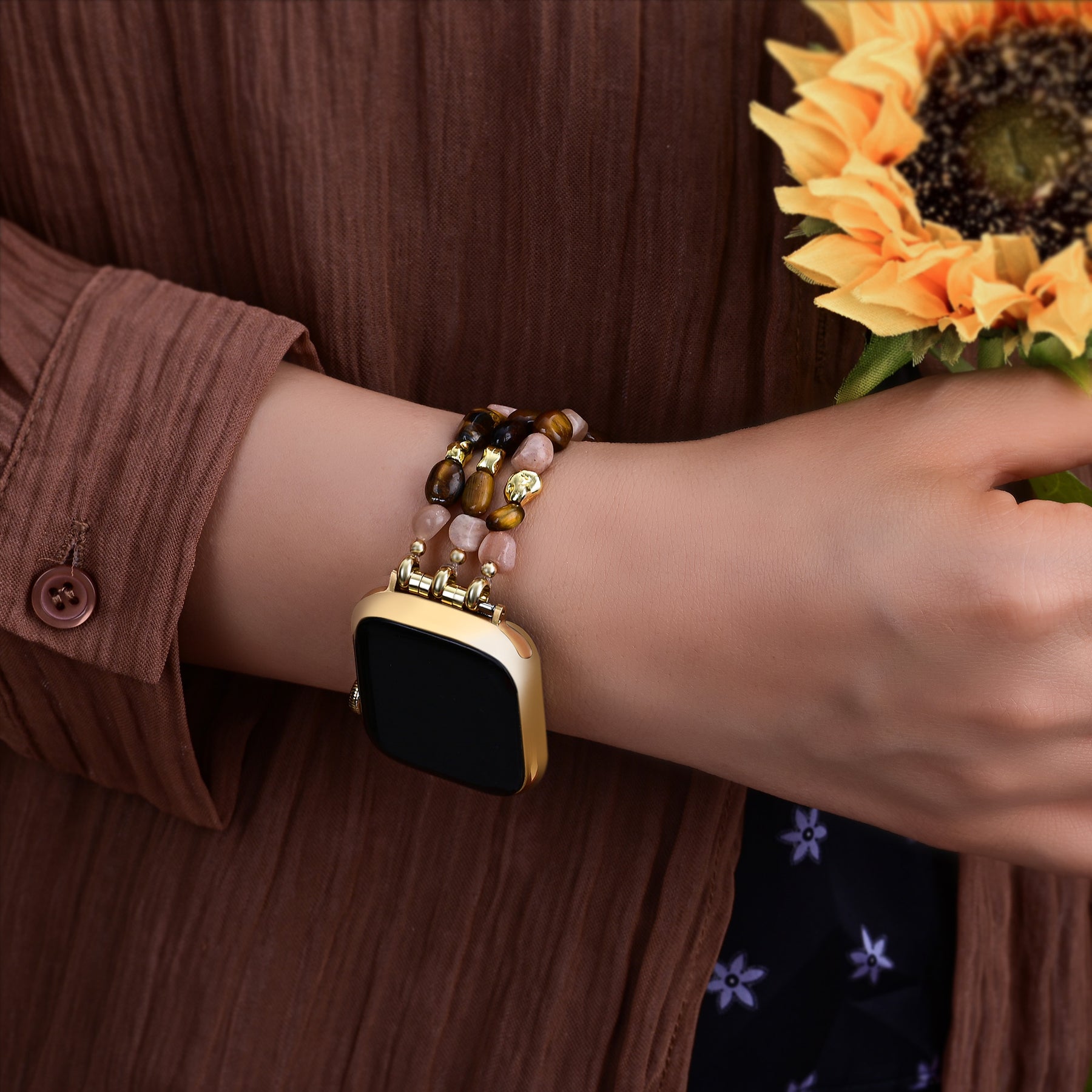 Cinturino Golden Glowcore Stretch Apple Watch