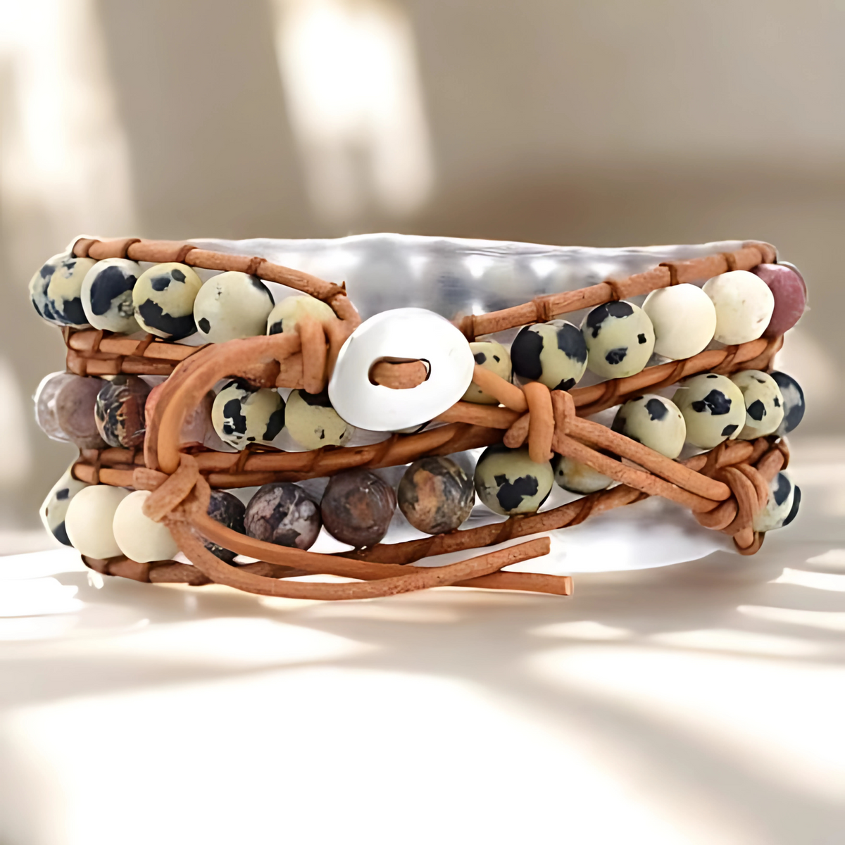 Bracciale di protezione dell'amore con amazzonite