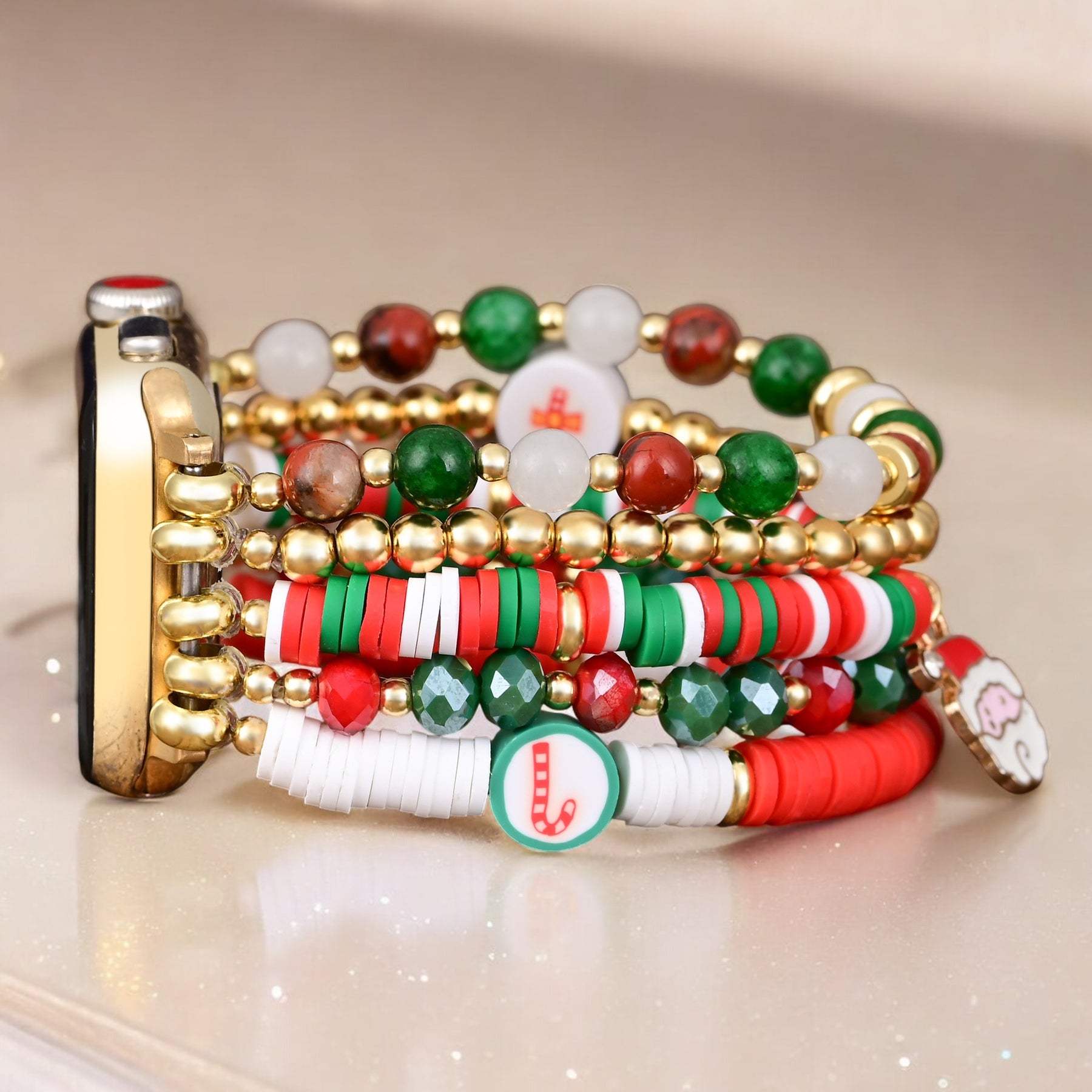 Cinturino Santa Sparkle Stretch per Apple Watch