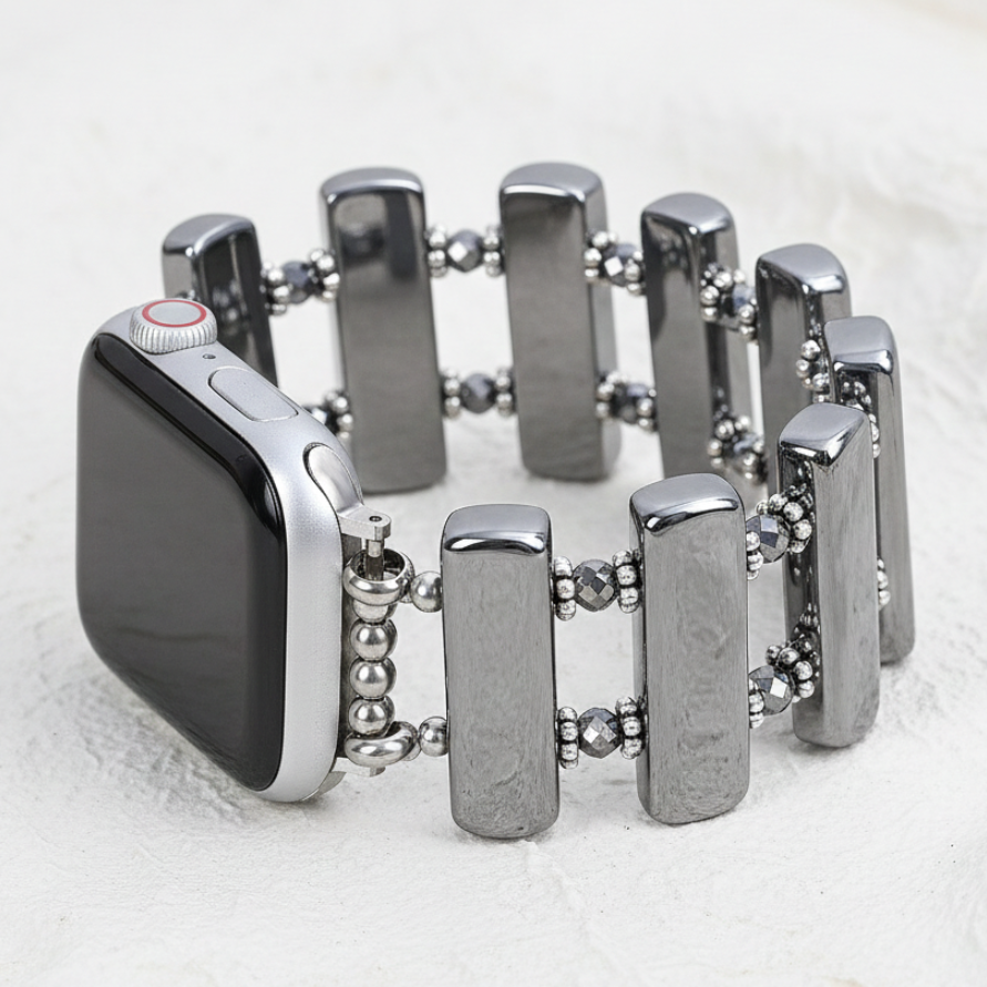 Cinturino elastico Platino Eclisse per Apple Watch