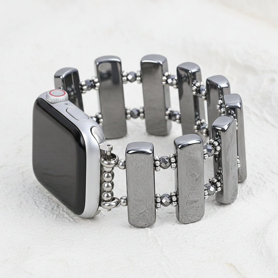 Cinturino elastico Platino Eclisse per Apple Watch