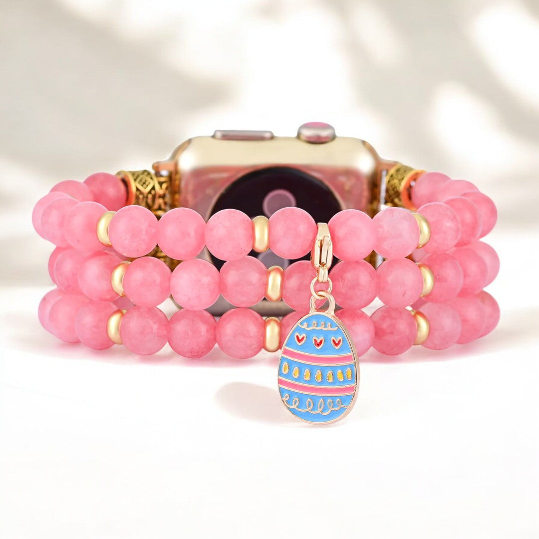 Cinturino Apple Watch elasticizzato con fiori di ciliegio