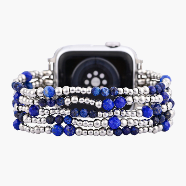 Cinturino elasticizzato Azure Serenity Silver per Apple Watch