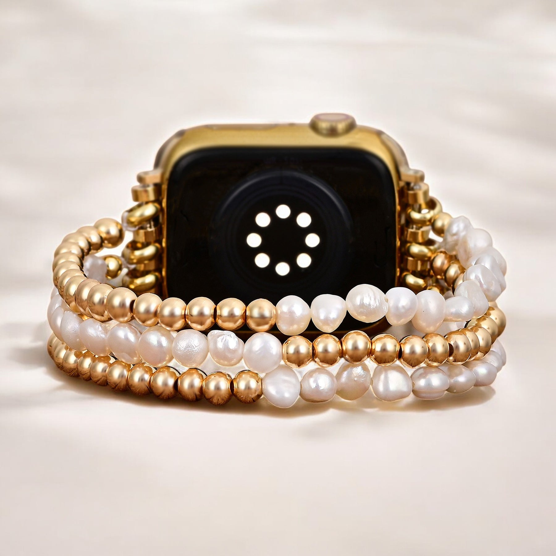 Cinturino Elasticizzato Pearl Radiance per Apple Watch