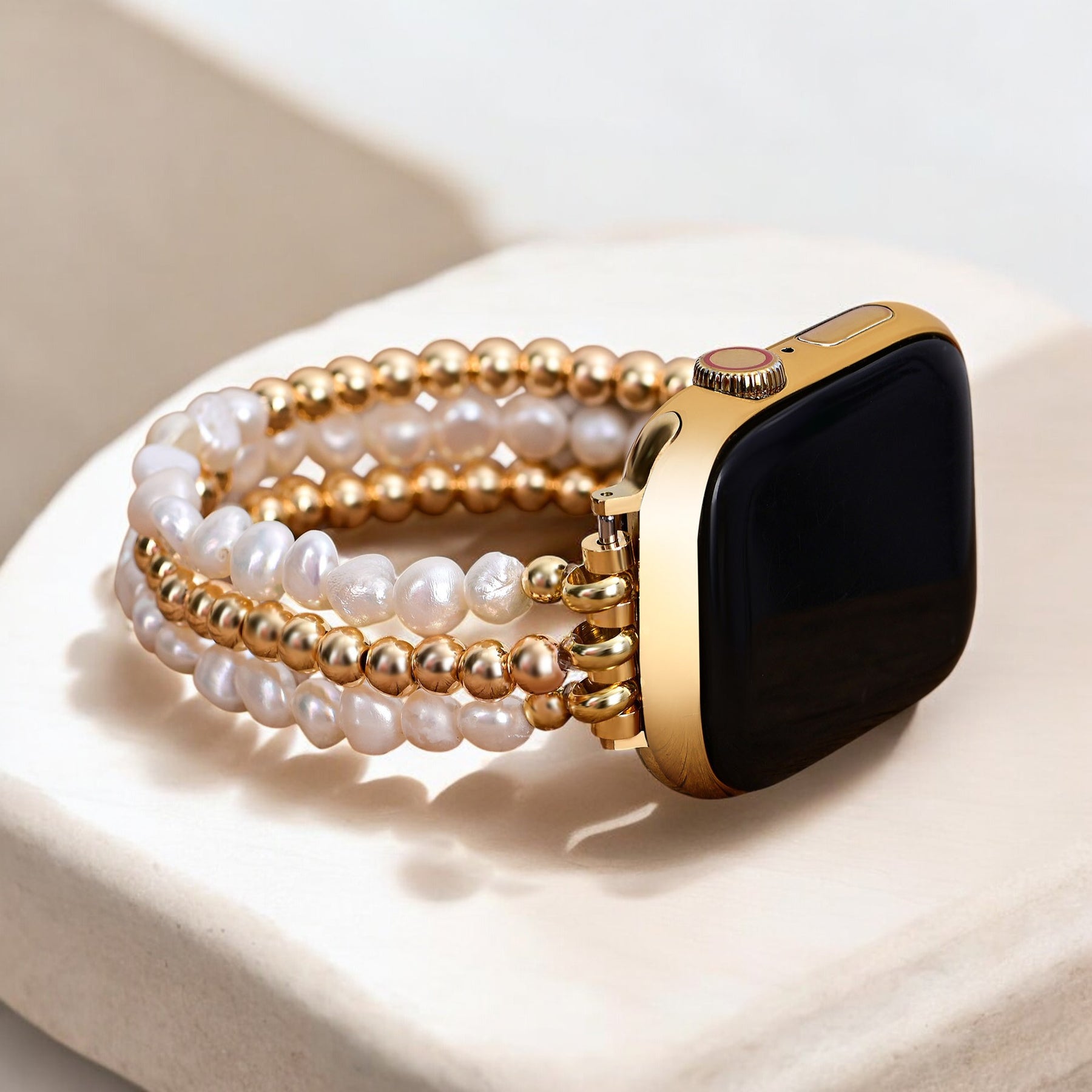 Cinturino Elasticizzato Pearl Radiance per Apple Watch