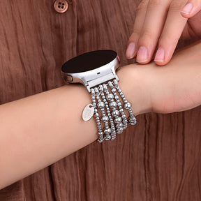 Cinturino Platinum Demure Stretch per Apple Watch