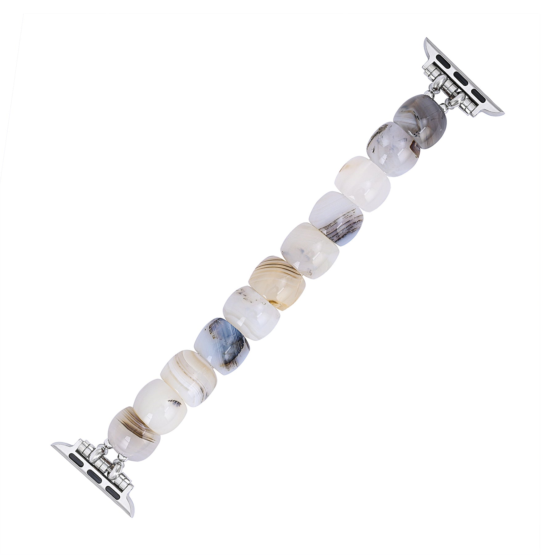 Cinturino elasticizzato color avorio per Apple Watch