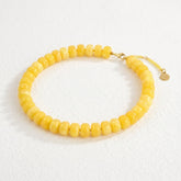 Collana vistosa color miele luminoso
