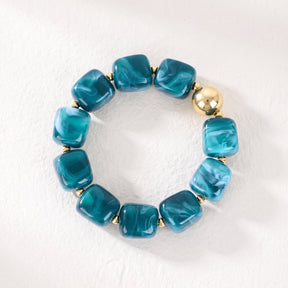 Bracciale chunky Laguna di smeraldo