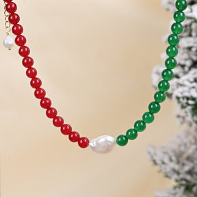 Collana di perle natalizia Winterberry