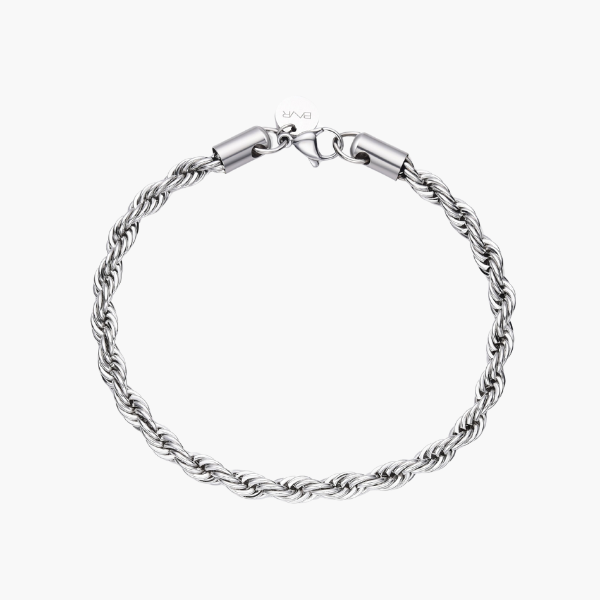 Bracciale in corda (Argento) 5mm