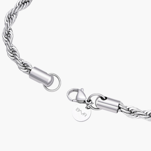Bracciale in corda (Argento) 5mm