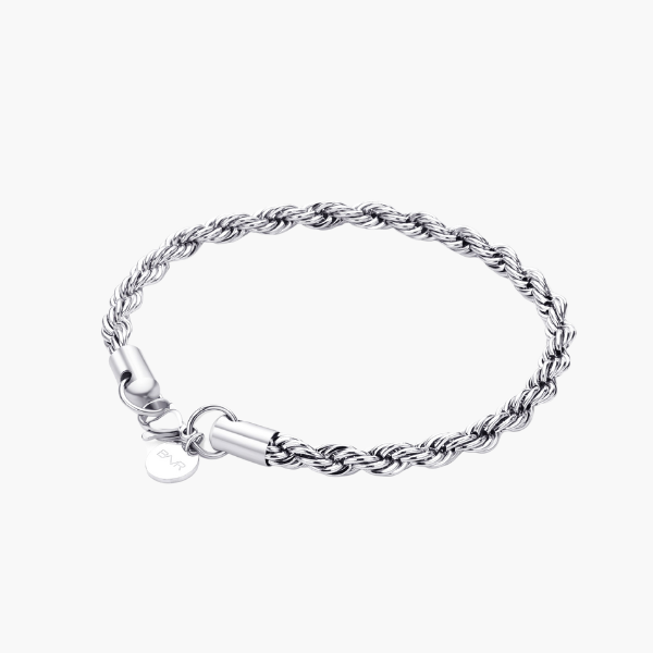 Bracciale in corda (Argento) 5mm