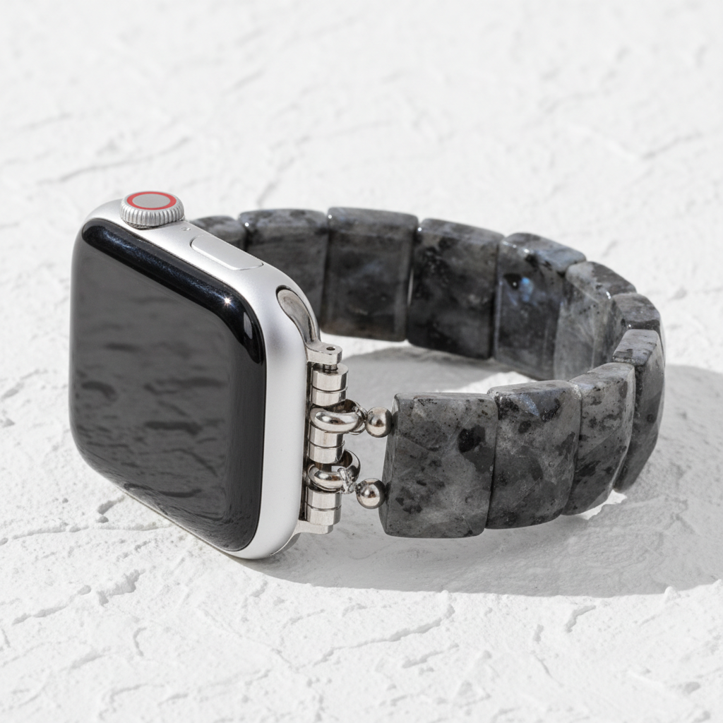 Cinturino elasticizzato in pietra bilanciata mezzanotte per Apple Watch