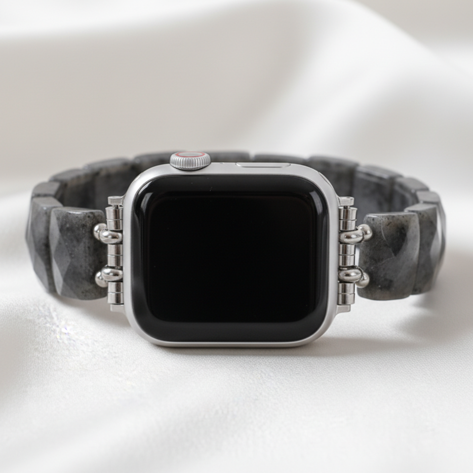 Cinturino elasticizzato in pietra bilanciata mezzanotte per Apple Watch