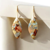 Orecchini Terra Hues Leaves Jasper