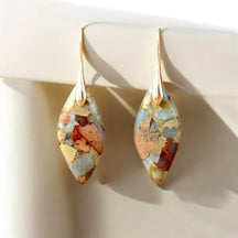 Orecchini Terra Hues Leaves Jasper