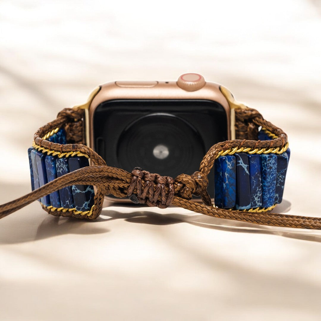 Cinturino Apple Watch in Giada Azurro