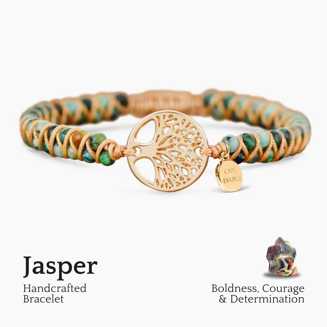 Bracciale Albero della Vita in Diaspro Africano