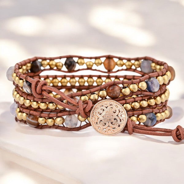 Bracciale avvolgente Terra Glow