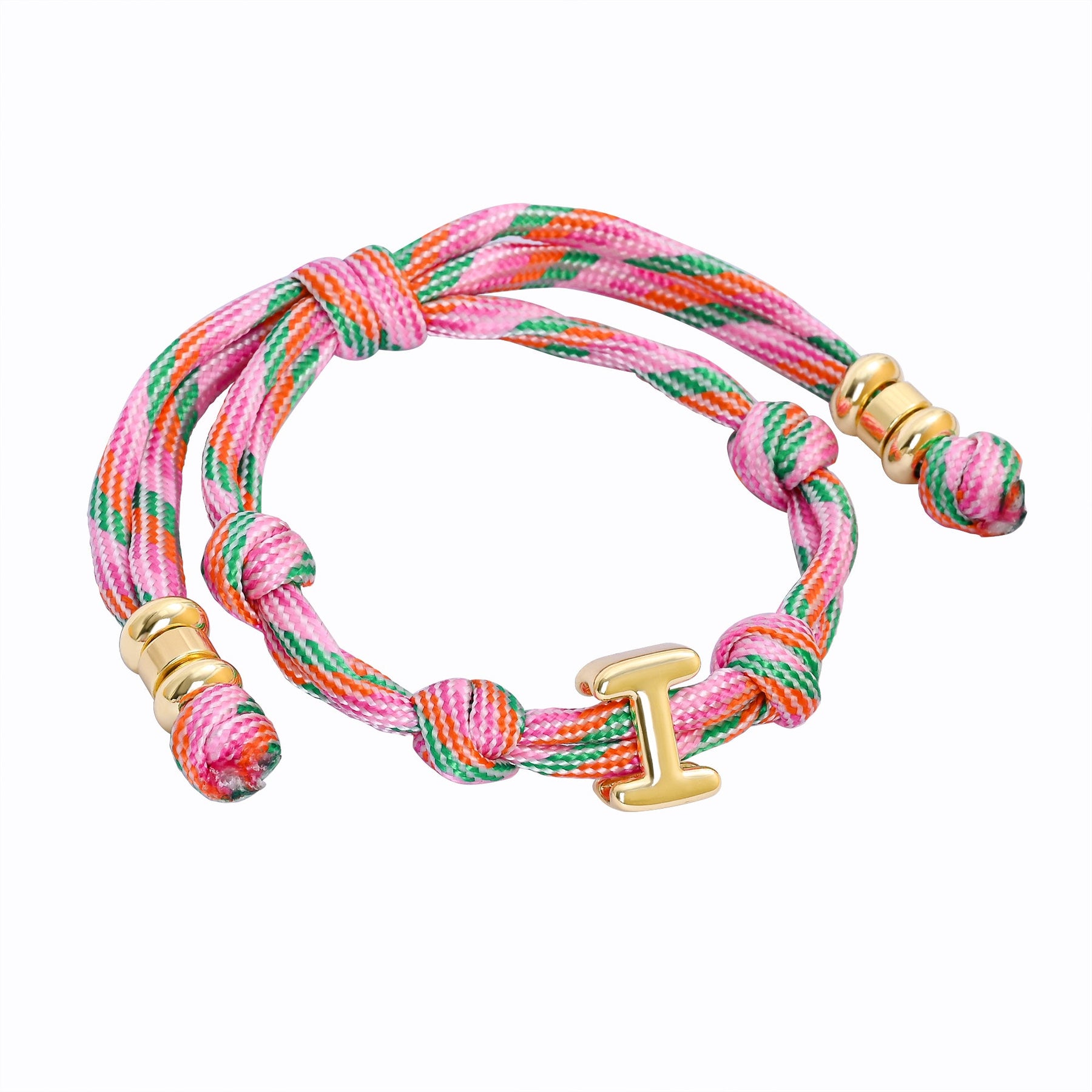 Braccialetti con iniziale annodata Bracelets