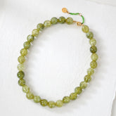 Collana verde con perline grandi