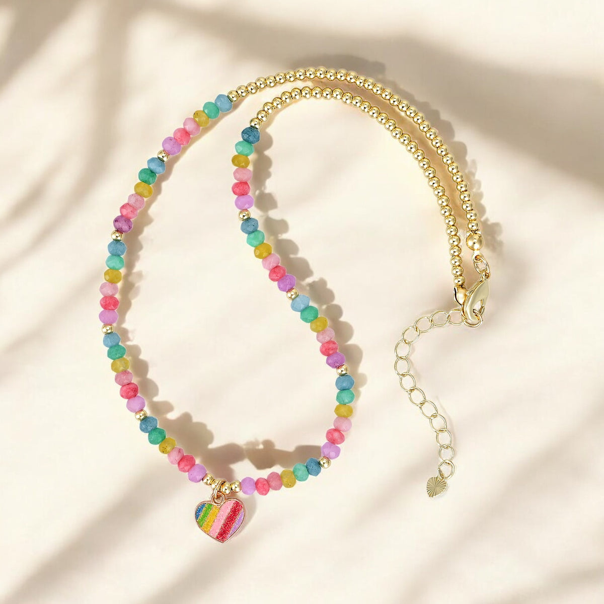 Collana cuore pastello