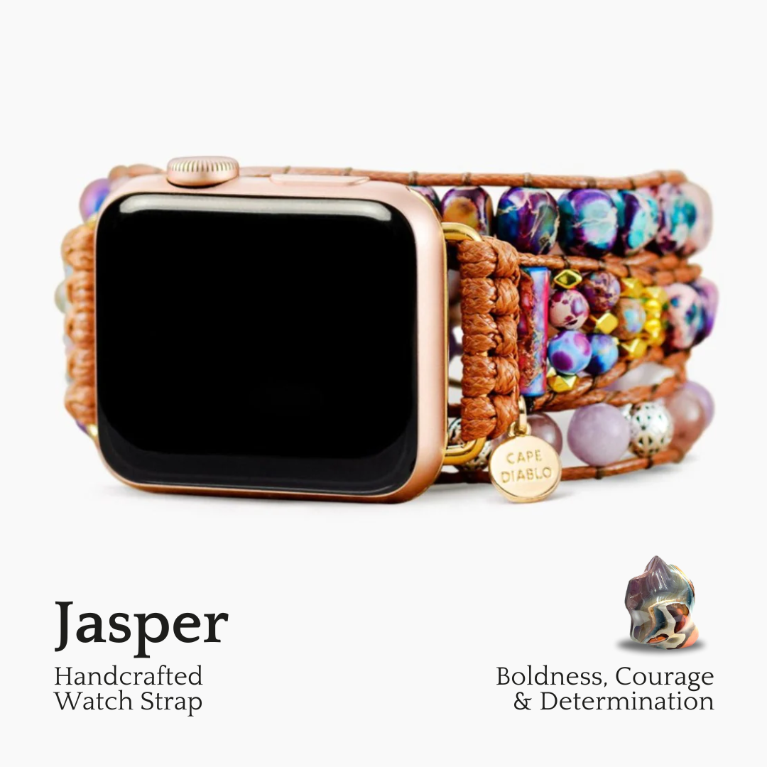 Grazioso cinturino dell'orologio Apple Jasper viola