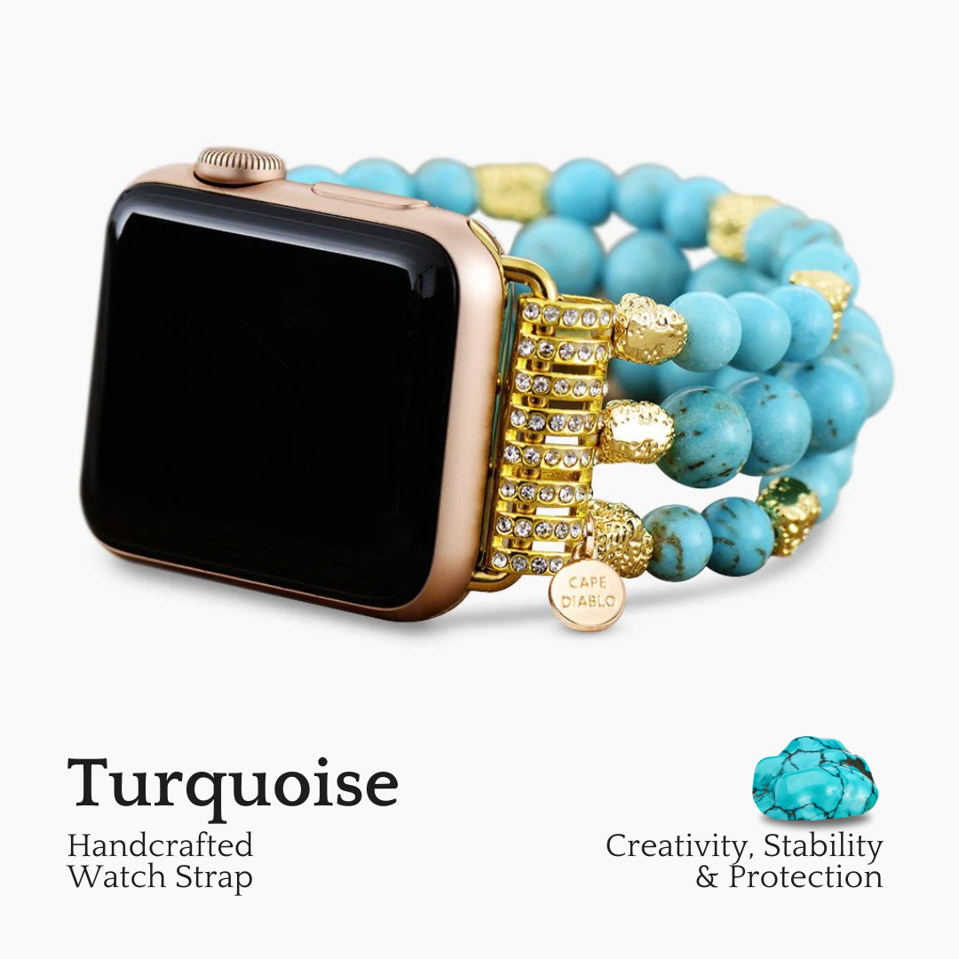 Cinturino per Apple Watch elasticizzato da sogno turchese